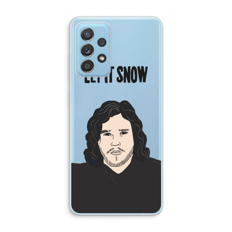 Let It Snow: Samsung Galaxy A73 Transparant Hoesje