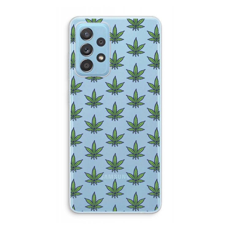 Weed: Samsung Galaxy A73 Transparant Hoesje