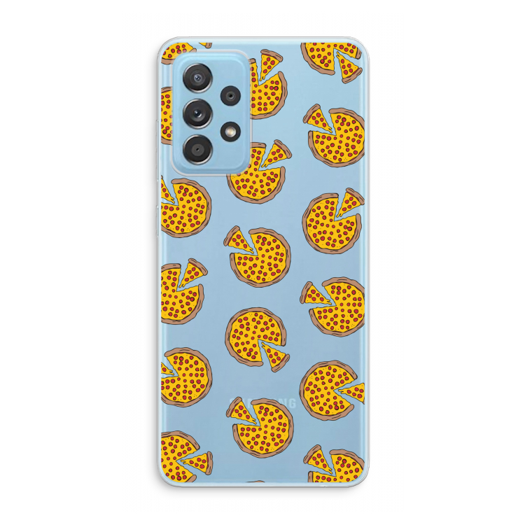 You Had Me At Pizza: Samsung Galaxy A73 Transparant Hoesje
