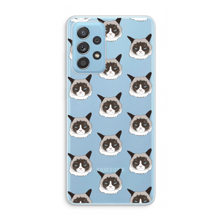 It's a Purrr Case: Samsung Galaxy A73 Transparant Hoesje