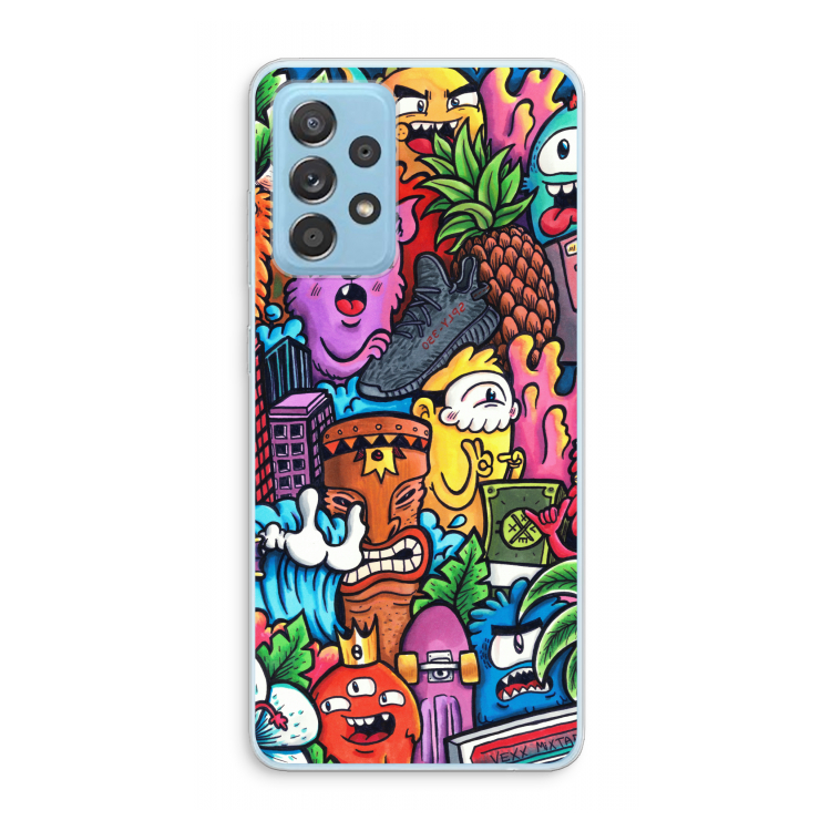 Vexx Mixtape: Samsung Galaxy A73 Transparant Hoesje