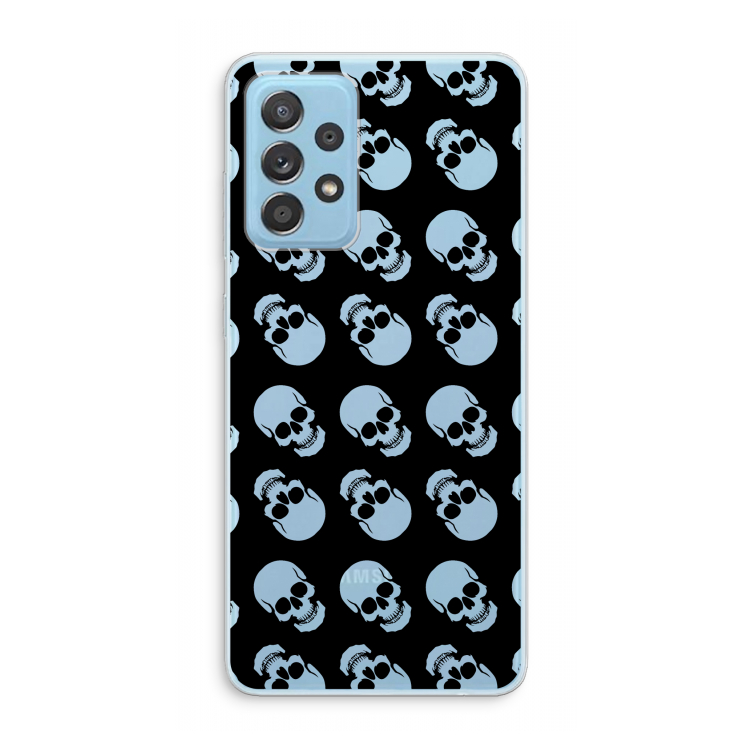 Musketon Skulls: Samsung Galaxy A73 Transparant Hoesje