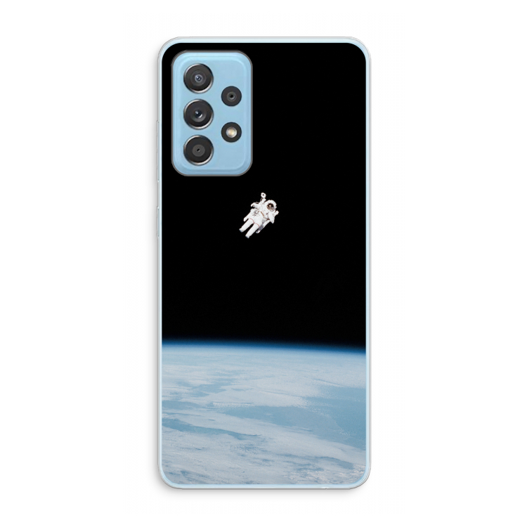 Alone in Space: Samsung Galaxy A73 Transparant Hoesje