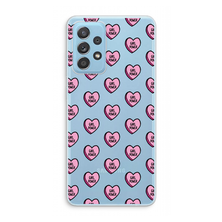 GIRL POWER: Samsung Galaxy A73 Transparant Hoesje