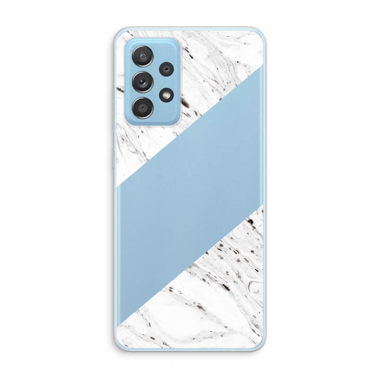 Biggest stripe: Samsung Galaxy A73 Transparant Hoesje