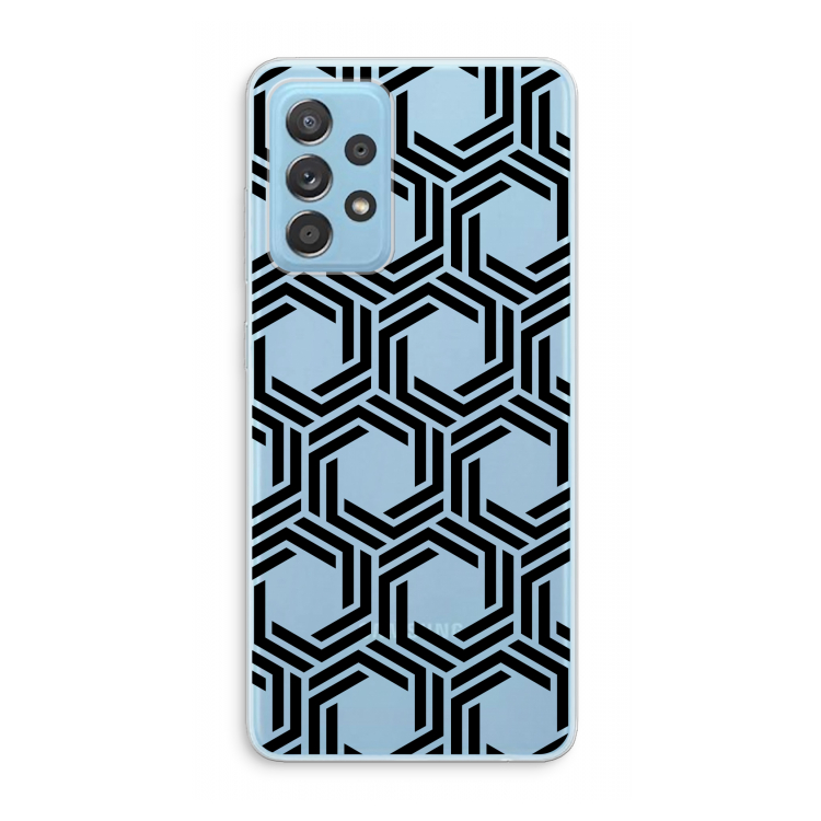 Geometrisch patroon: Samsung Galaxy A73 Transparant Hoesje