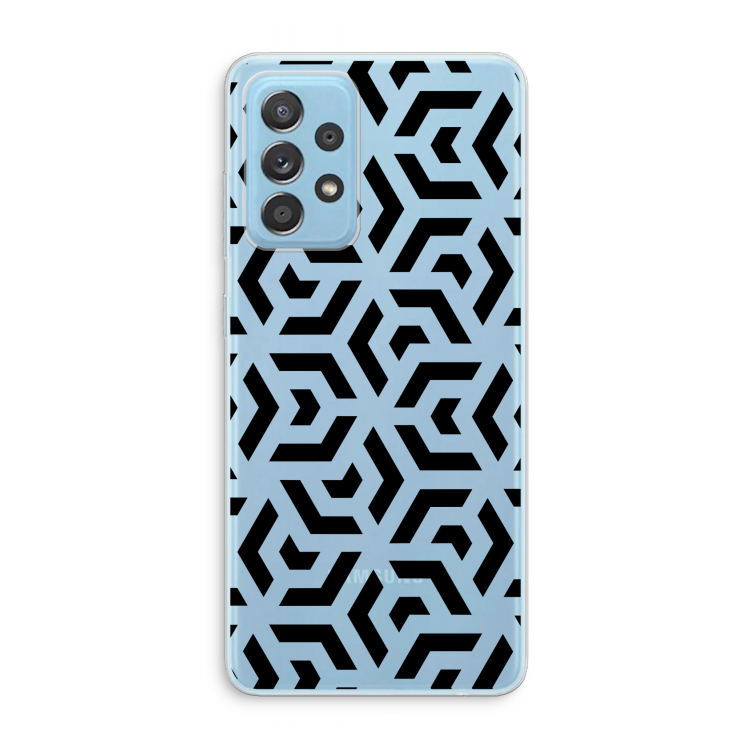 Crazy pattern: Samsung Galaxy A73 Transparant Hoesje