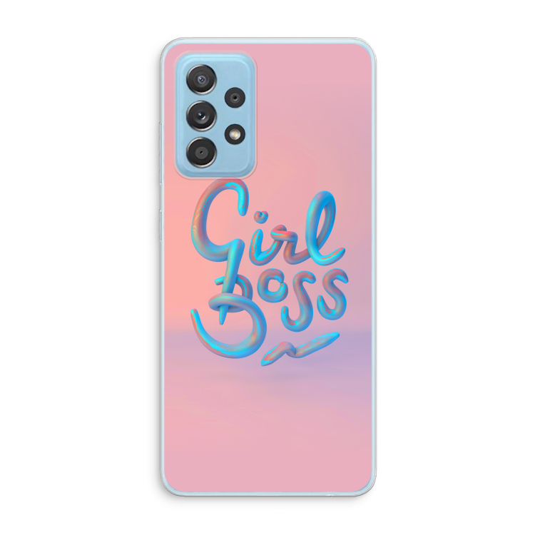 Girl boss: Samsung Galaxy A73 Transparant Hoesje