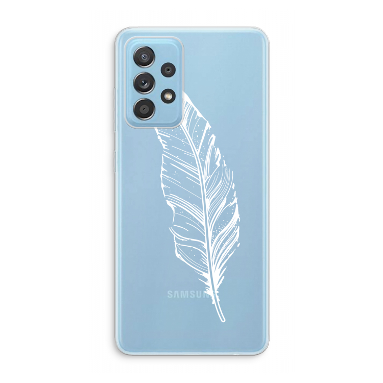 Pluim: Samsung Galaxy A73 Transparant Hoesje