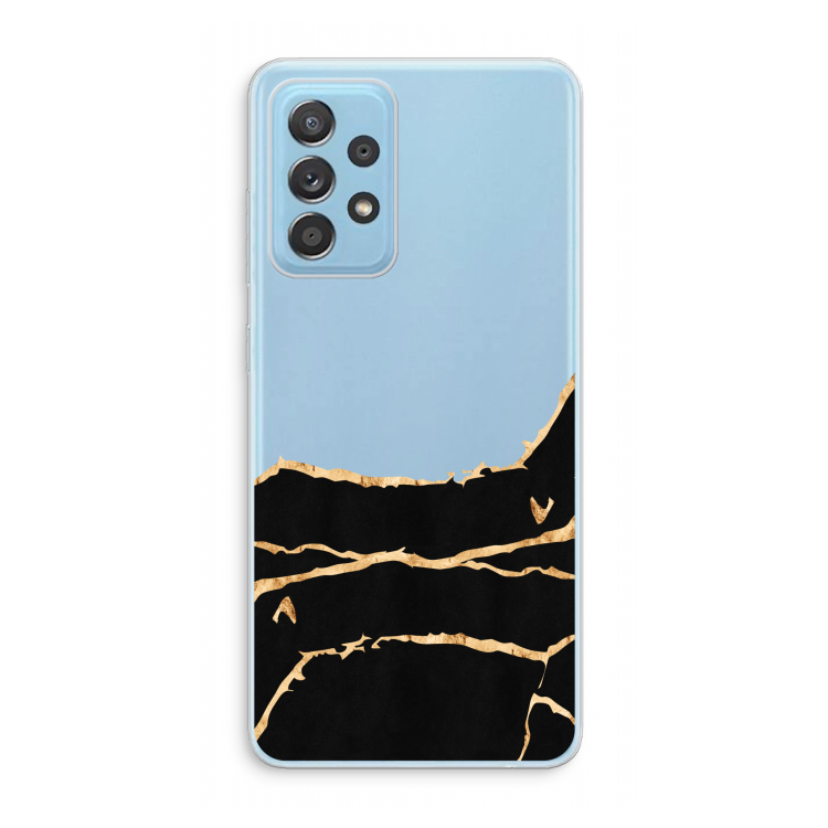 Gouden marmer: Samsung Galaxy A73 Transparant Hoesje