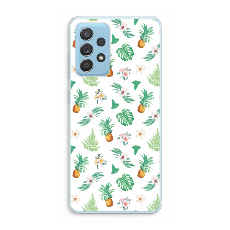 Ananas bladeren: Samsung Galaxy A73 Transparant Hoesje