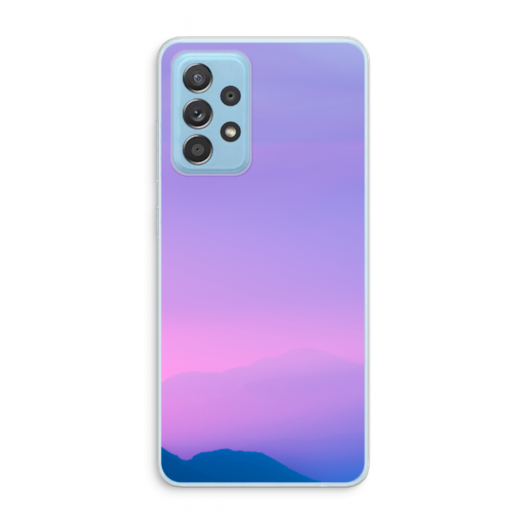 Sunset pastel: Samsung Galaxy A73 Transparant Hoesje