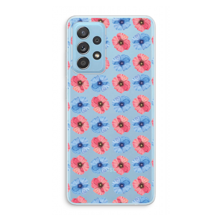 Klaproosjes: Samsung Galaxy A73 Transparant Hoesje
