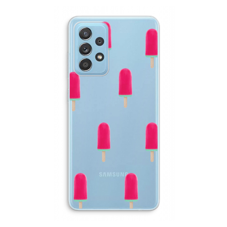 Waterijsje: Samsung Galaxy A73 Transparant Hoesje