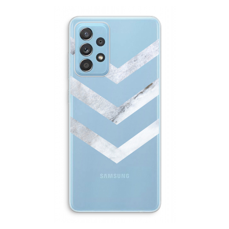 Marmeren pijlen: Samsung Galaxy A73 Transparant Hoesje