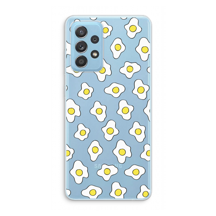 Spiegeleitjes: Samsung Galaxy A73 Transparant Hoesje