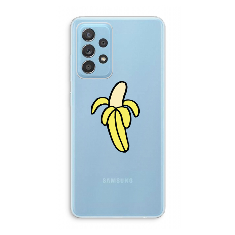 Banana: Samsung Galaxy A73 Transparant Hoesje