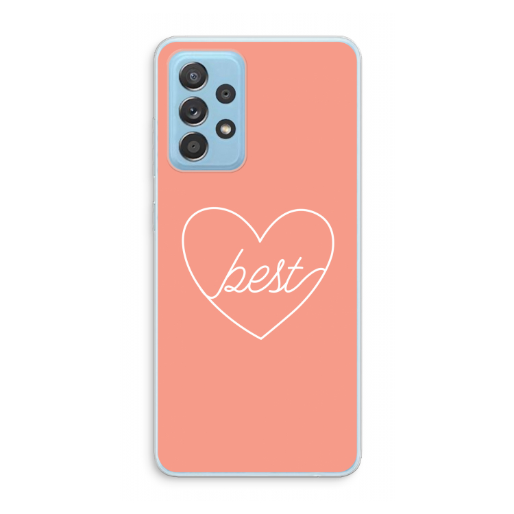 Best heart: Samsung Galaxy A73 Transparant Hoesje