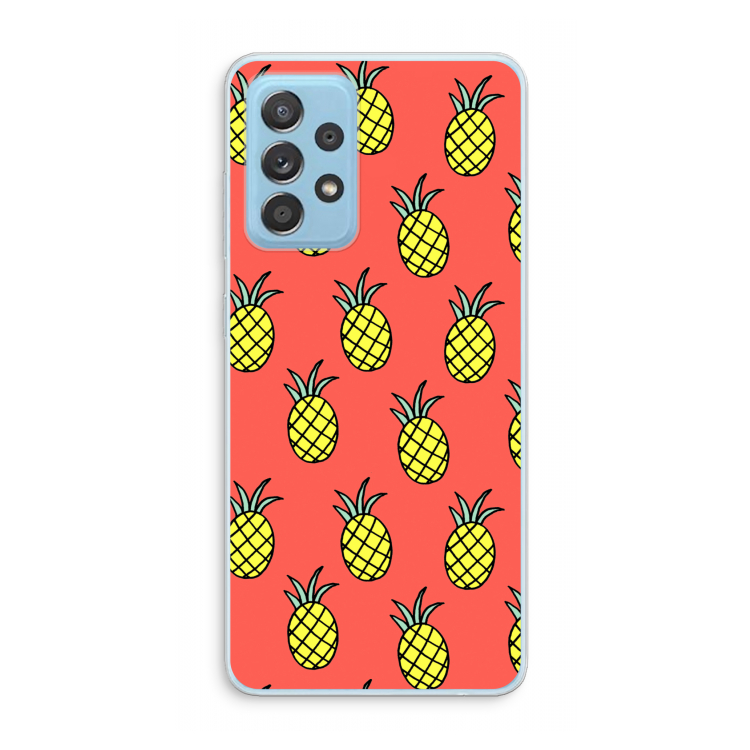 Ananas: Samsung Galaxy A73 Transparant Hoesje