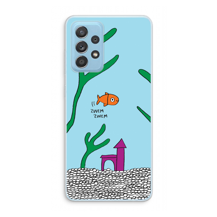 Aquarium: Samsung Galaxy A73 Transparant Hoesje
