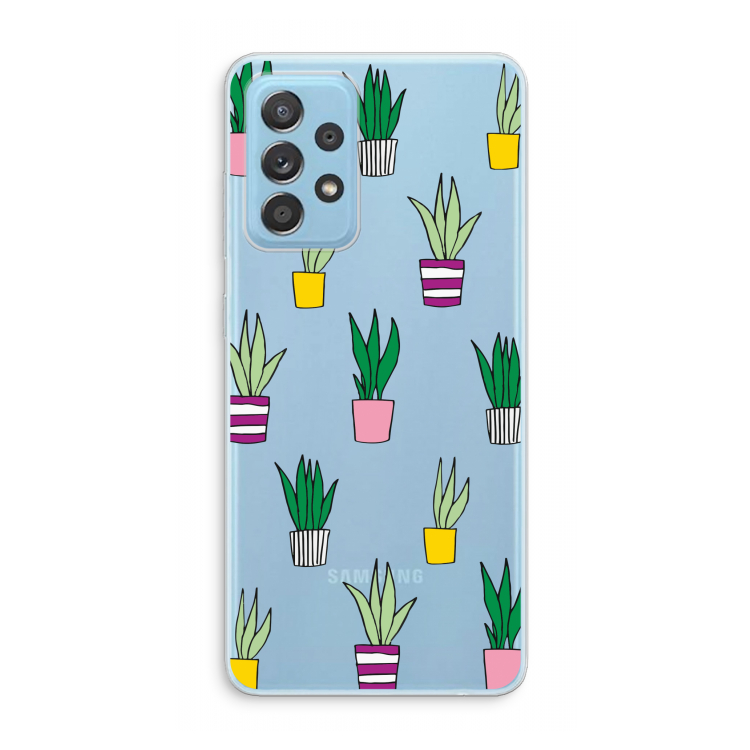 Sanseveria: Samsung Galaxy A73 Transparant Hoesje