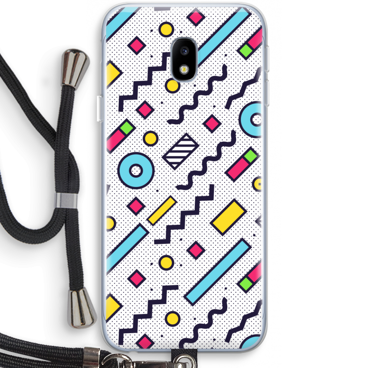 8-bit N°8: Samsung Galaxy J3 (2017) Transparant Hoesje met koord