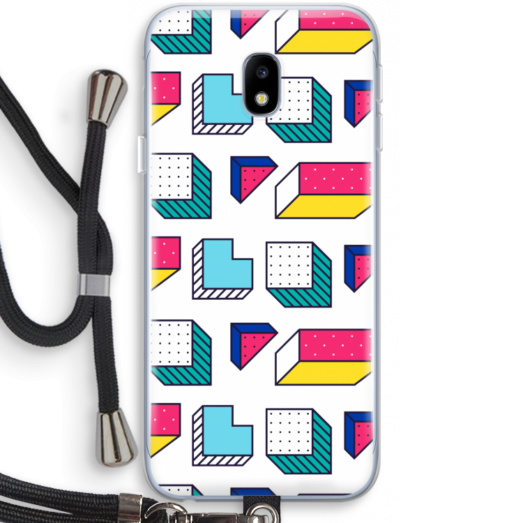 8-bit N°7: Samsung Galaxy J3 (2017) Transparant Hoesje met koord