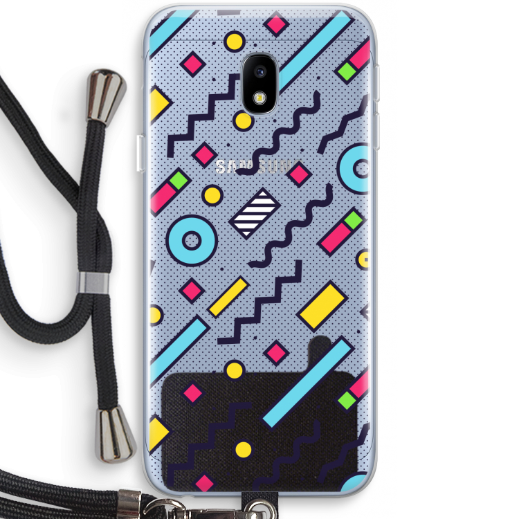 8-bit N°8: Samsung Galaxy J3 (2017) Transparant Hoesje met koord