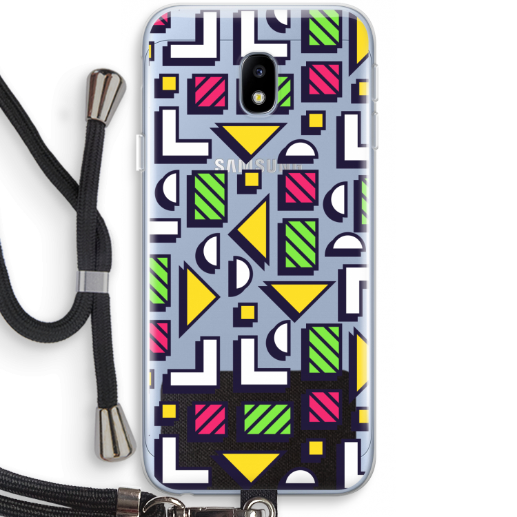 8-bit N°4: Samsung Galaxy J3 (2017) Transparant Hoesje met koord