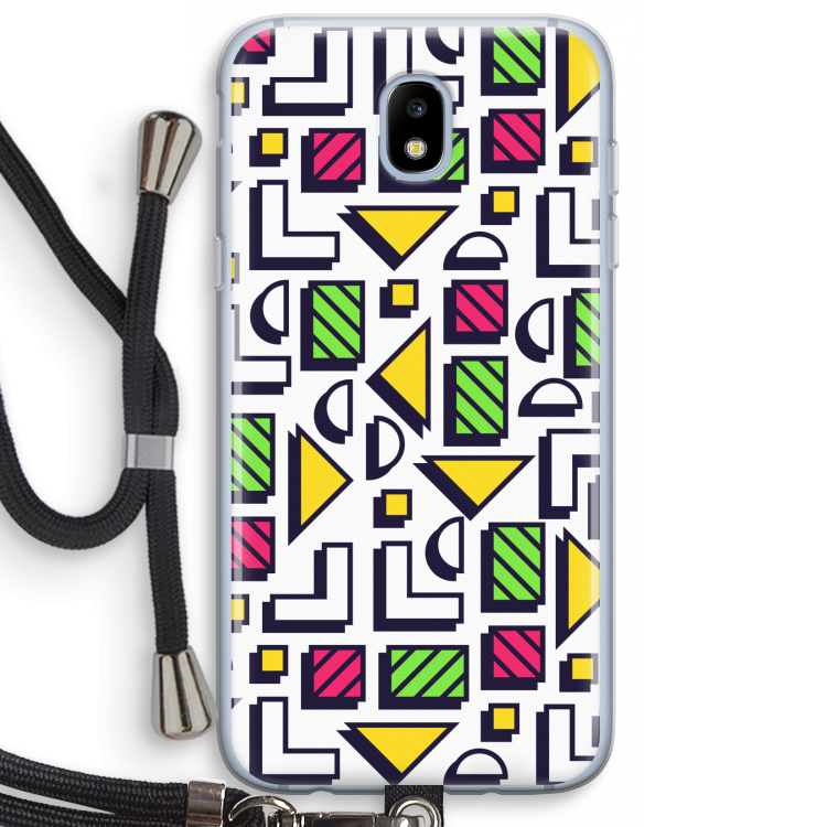 8-bit N°4: Samsung Galaxy J5 (2017) Transparant Hoesje met koord