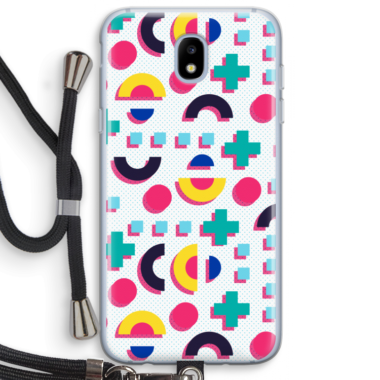 8-bit N°2: Samsung Galaxy J5 (2017) Transparant Hoesje met koord