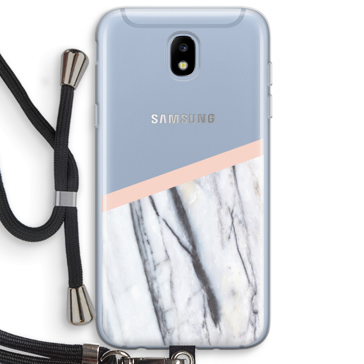 A touch of peach: Samsung Galaxy J5 (2017) Transparant Hoesje met koord