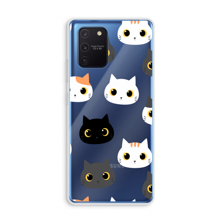 Katten: Samsung Galaxy Note 10 Lite Transparant Hoesje