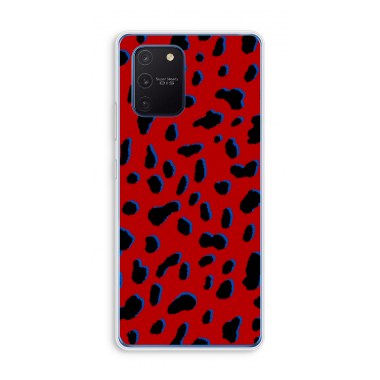Red Leopard: Samsung Galaxy Note 10 Lite Transparant Hoesje