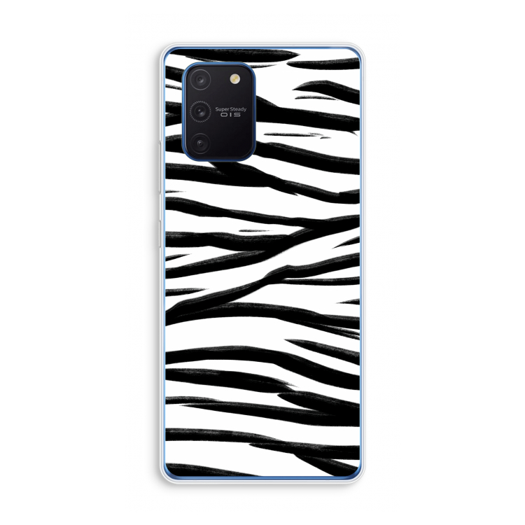 Zebra pattern: Samsung Galaxy Note 10 Lite Transparant Hoesje