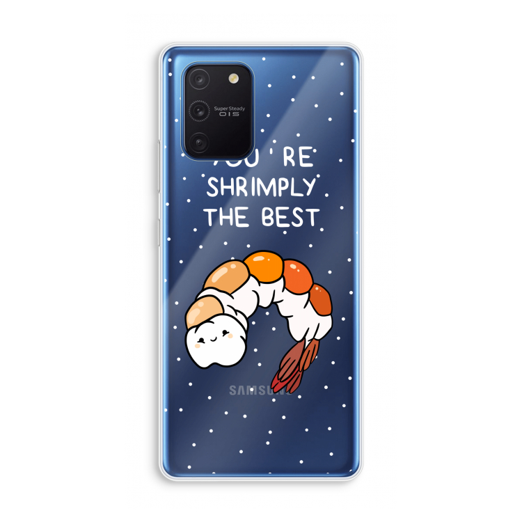 You're Shrimply The Best: Samsung Galaxy Note 10 Lite Transparant Hoesje