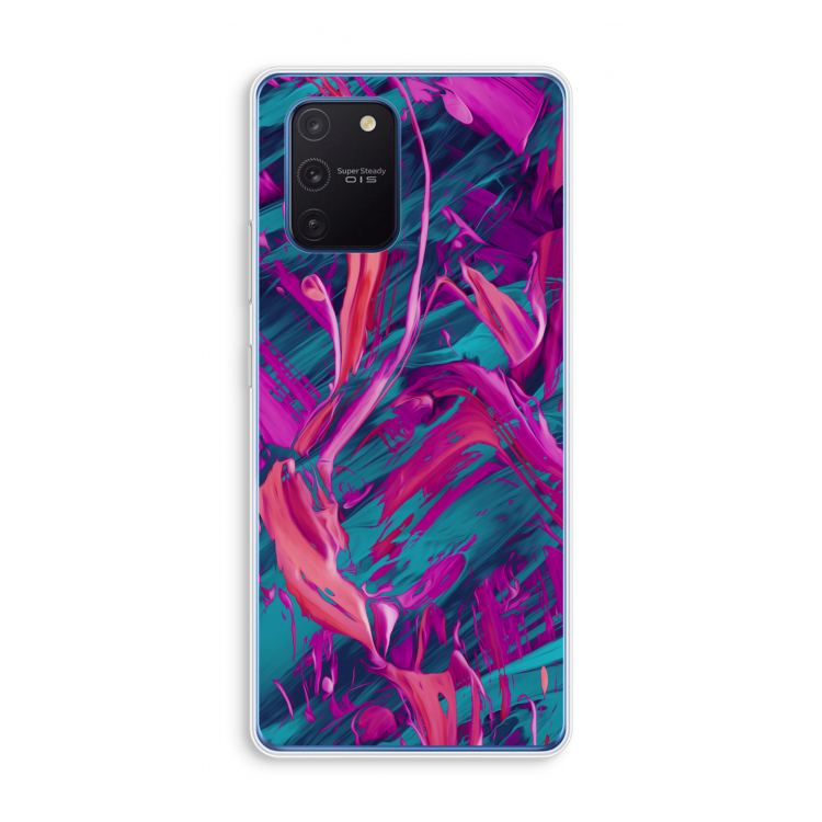 Pink Clouds: Samsung Galaxy Note 10 Lite Transparant Hoesje