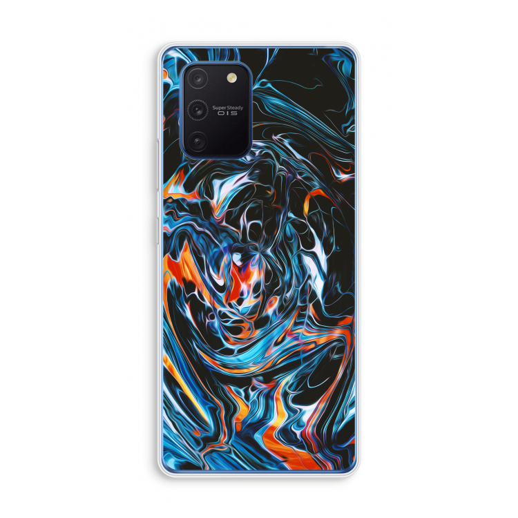 Black Unicorn: Samsung Galaxy Note 10 Lite Transparant Hoesje