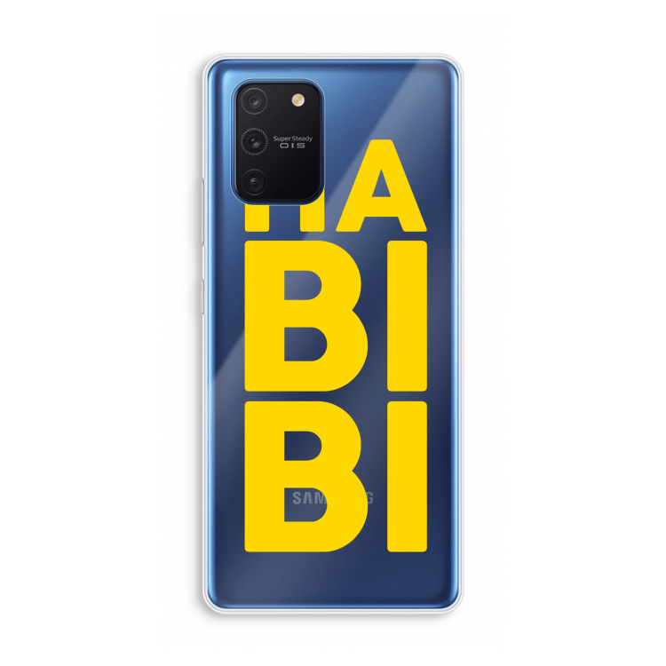 Habibi Blue: Samsung Galaxy Note 10 Lite Transparant Hoesje