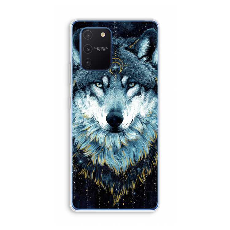 Darkness Wolf: Samsung Galaxy Note 10 Lite Transparant Hoesje