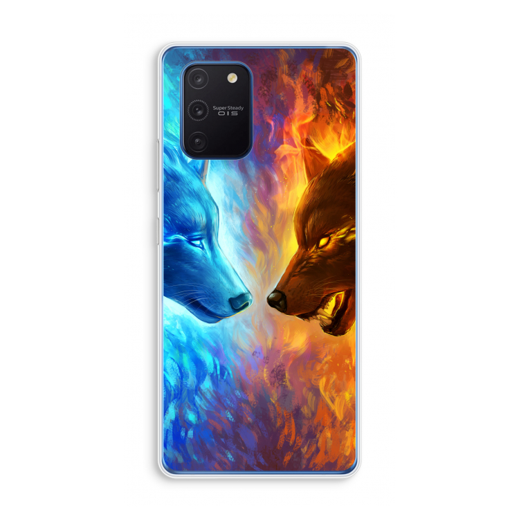 Fire & Ice: Samsung Galaxy Note 10 Lite Transparant Hoesje