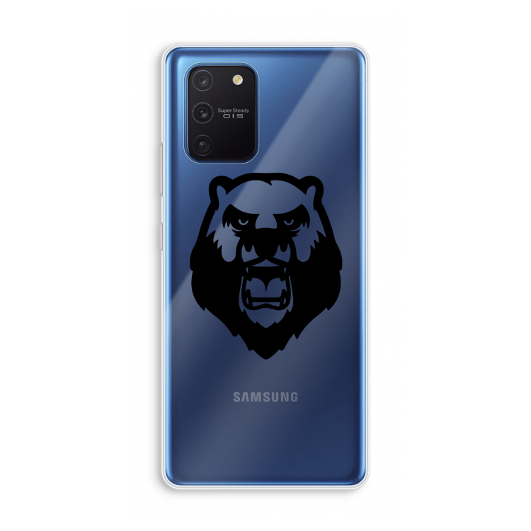 Angry Bear (black): Samsung Galaxy Note 10 Lite Transparant Hoesje