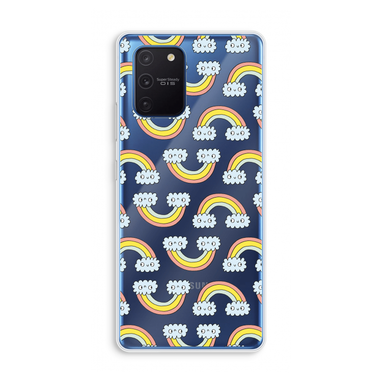 Regenboog: Samsung Galaxy Note 10 Lite Transparant Hoesje