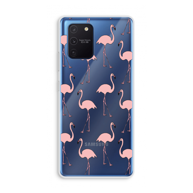 Anything Flamingoes: Samsung Galaxy Note 10 Lite Transparant Hoesje