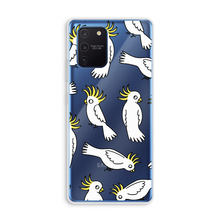 Papegaai: Samsung Galaxy Note 10 Lite Transparant Hoesje