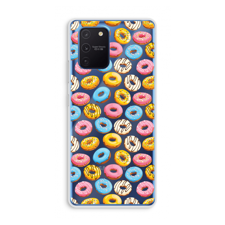Pink donuts: Samsung Galaxy Note 10 Lite Transparant Hoesje