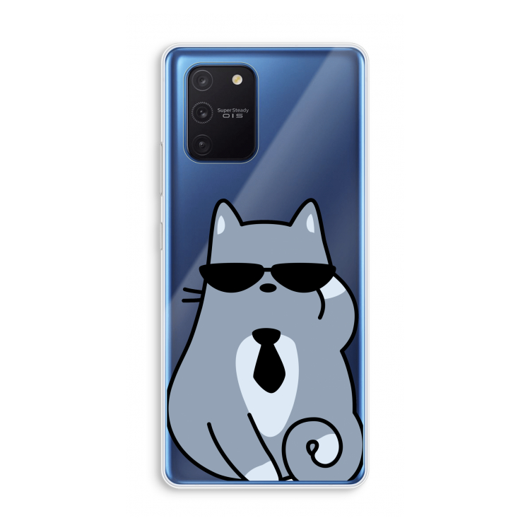 Cool cat: Samsung Galaxy Note 10 Lite Transparant Hoesje