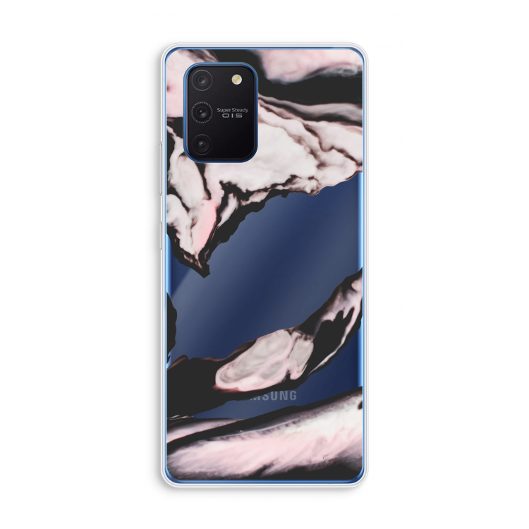 Roze stroom: Samsung Galaxy Note 10 Lite Transparant Hoesje