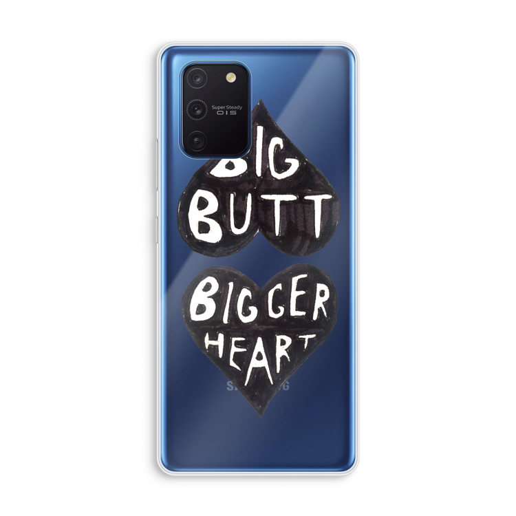 Big butt bigger heart: Samsung Galaxy Note 10 Lite Transparant Hoesje