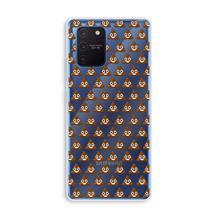 Poop emoji: Samsung Galaxy Note 10 Lite Transparant Hoesje